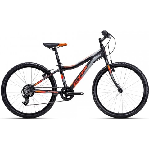 Bicicleta CTM ROCKY 1.0 - negru mat / orange  