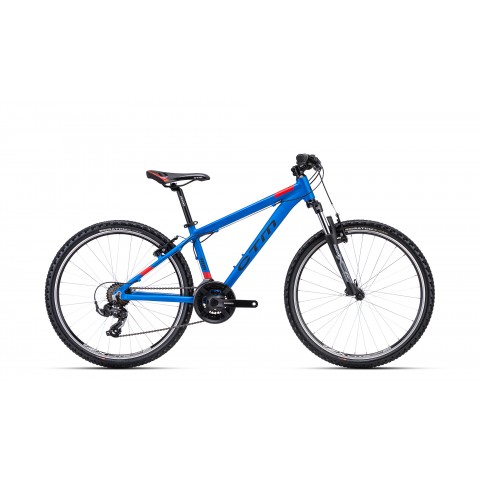 Bicicleta CTM TERRANO 1.0 - albastru mat / rosu S (14")
