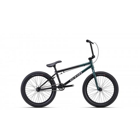 Bicicleta CTM POP 20 CrMo - negru / verde inchis 21
