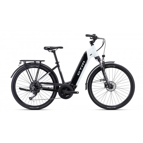 Bicicleta CTM METRIC Lady 1.0 - negru/alb mov perlat 18" (480)