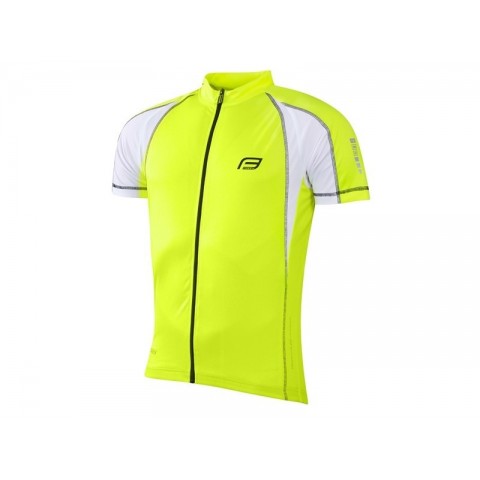 Tricou ciclism Force T10 fluo XS